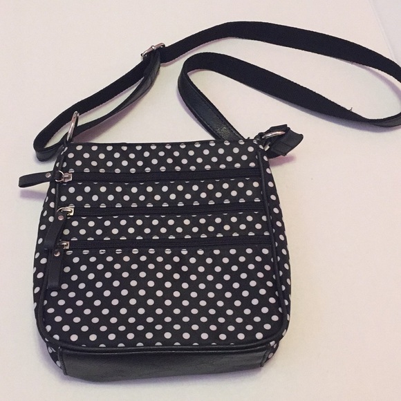 Handbags - Black and white crossbody bag
